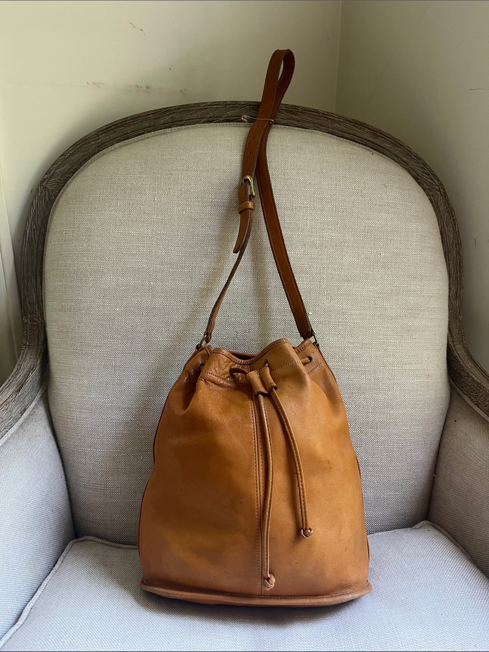 Coach 4015 Vintage Drawstring Sac Medium Shoulder Bag Rare - Picture 3 of 14